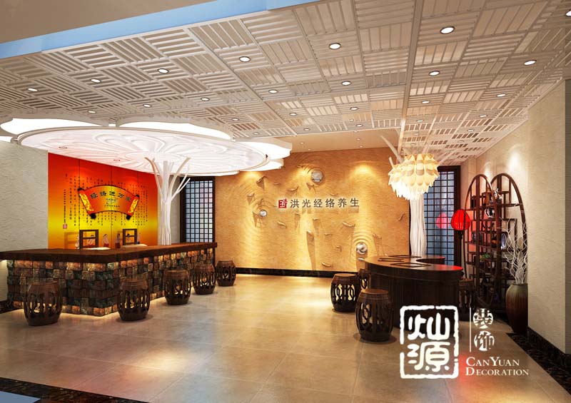洪光經(jīng)絡(luò)南寧養(yǎng)生會所設(shè)計裝修案例賞析