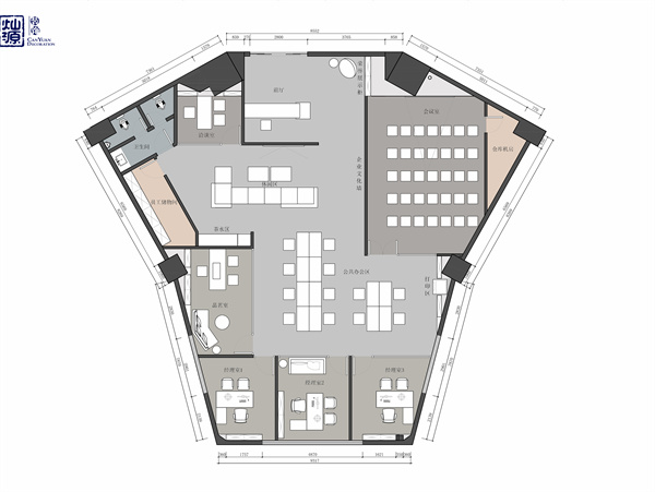 南寧辦公室裝修公司設(shè)計平面圖 南寧辦公室裝修公司設(shè)計平面圖